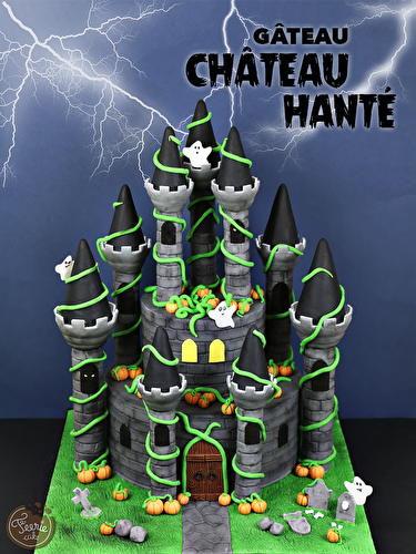 Gâteau château hanté