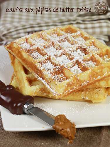 Gaufres aux pépites de butter toffee