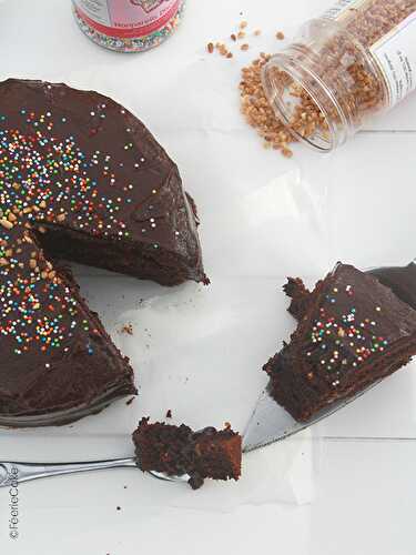 Glaçage chocolat et noisettes végétalien - Féerie Cake