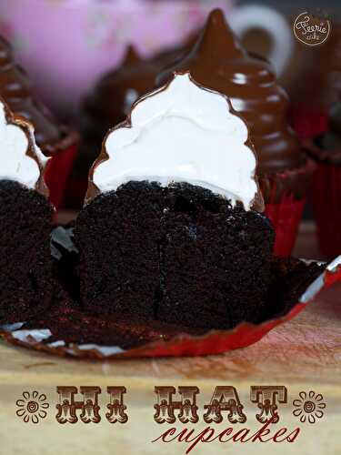 Hi hat cupcakes : le cupcake chapeauté ! - Féerie Cake blog