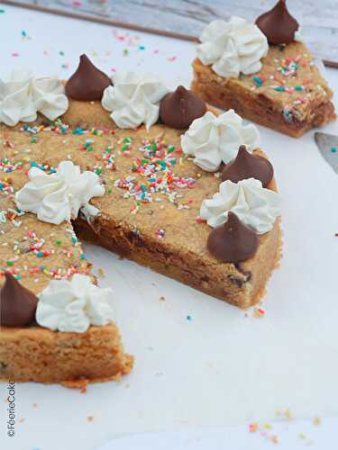 La recette du cookies d'anniversaire géant - Féerie Cake