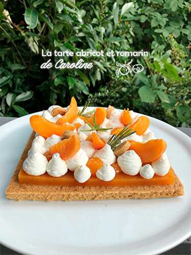 La tarte abricot et romarin de Caroline - Féerie Cake