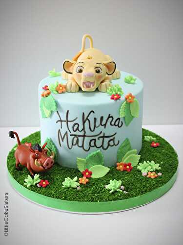 Le gâteau Hakuna Matata du Roi Lion - Féerie Cake