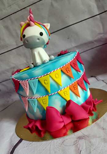 Le gâteau licorne de Lucile - Concours Féerie Cake