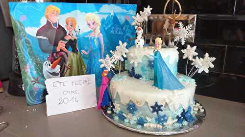 Le gâteau Reine des Neiges de Gwénaëlle