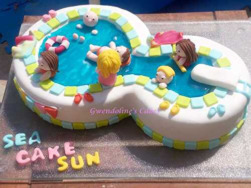 Le gâteau swimming pool de Gwendoline