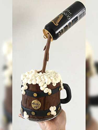 Le gravity cake bière de Jessica
