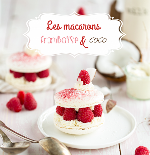 Macarons Framboise et noix de coco recette facile