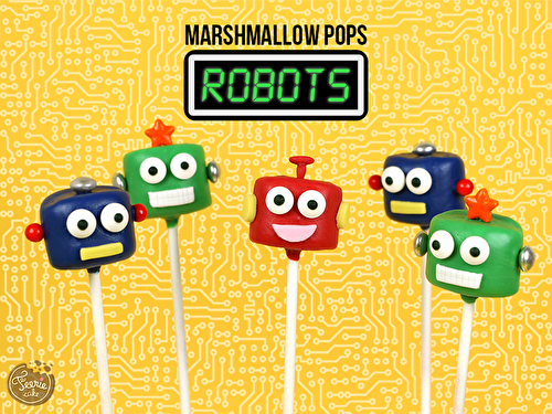 Marshmallow pops robots