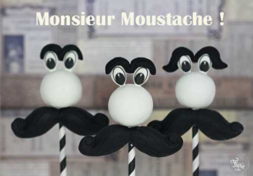 Monsieur Moustache cake pops