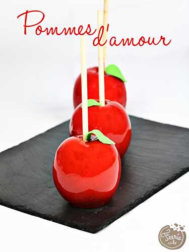 Pommes d'amour pour Mardi Gras