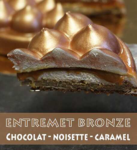 Recette de l'entremets chocolat, noisette et caramel - Féerie Cake