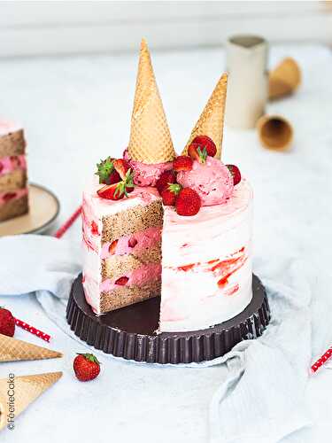 Recette de la crème à la fraise et au chocolat blanc- Féerie Cake