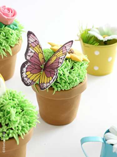 Recette des cupcakes "Jardin printanier" - Féerie Cake