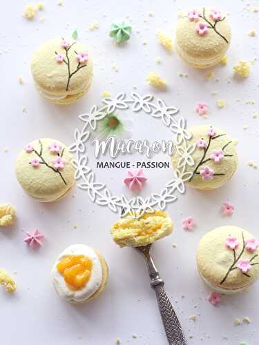 Recette des macarons mangue passion - Féerie Cake