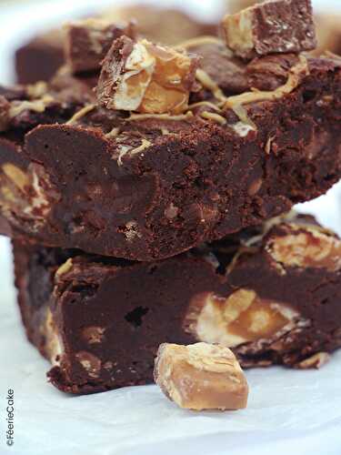 Recette du brownie snickers