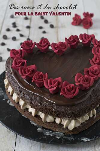 Recette du Layer Cake chocolat praliné de la Saint-Valentin - Féerie Cake