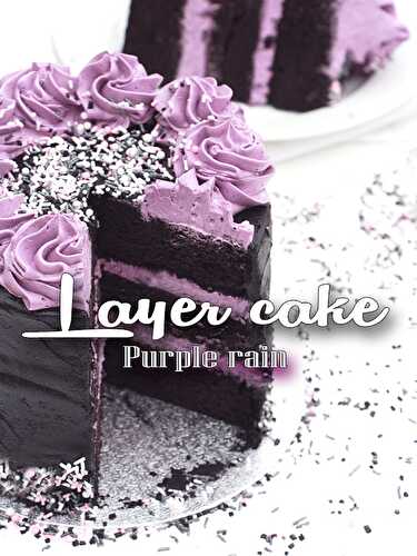 Recette du Layer Cake d'Halloween "Purple Rain" - Féerie Cake