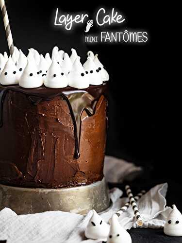 Recette Halloween : Layer Cake Mini Fantômes - Féerie Cake
