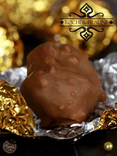 Rocher praliné et caramel