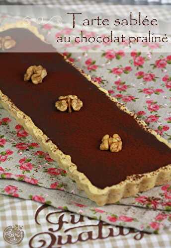 Tarte au chocolat praliné