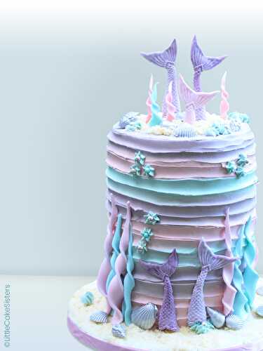 Tuto cake design gâteau Sirène - Féerie Cake