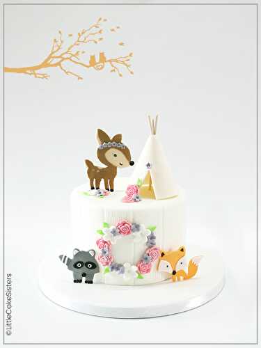 Tutoriel cake design : le gâteau forêt enchantée - Féerie Cake