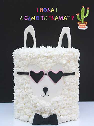 Tutoriel cake design : Le gâteau Lama - Féerie Cake
