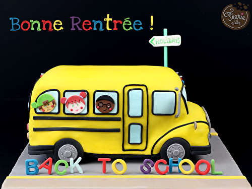 Tutoriel gâteau bus scolaire