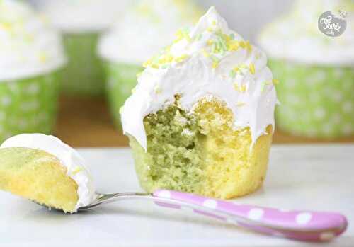 Un cupcake bicolore - Féerie cake