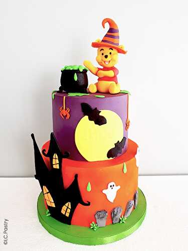 Tuto gâteau décoré Winnie fête Halloween
