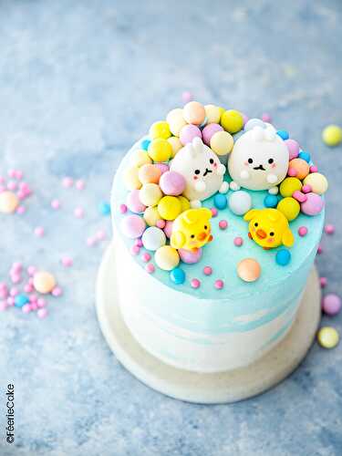 Gâteau layer cake de Pâques « Molang »