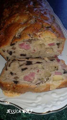 CAKE AU JAMBON, CHAMPIGNONS ET GRUYERE