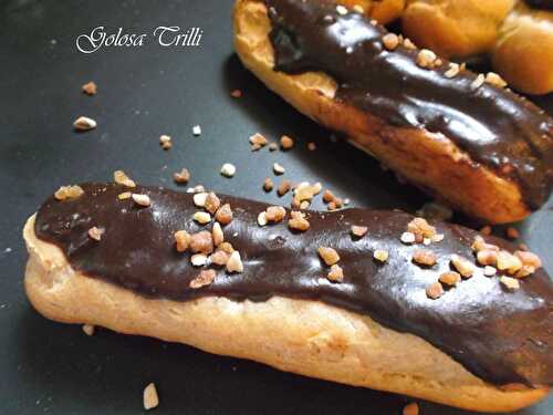 ECLAIR AU CHOCOLAT BLOND ET PEPITES DE CHOCOLAT