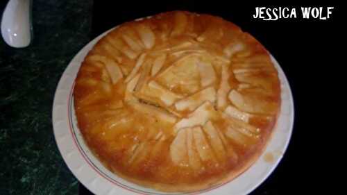 GÂTEAU AUX POMMES ET AUX ABRICOTS