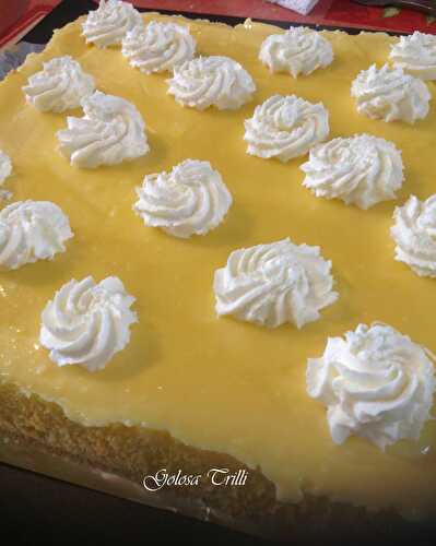 GENOISE FAçON TARTE AU CITRON