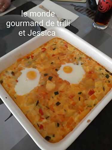 GRATIN DE LEGUMES FACON OEUF COCOTTE