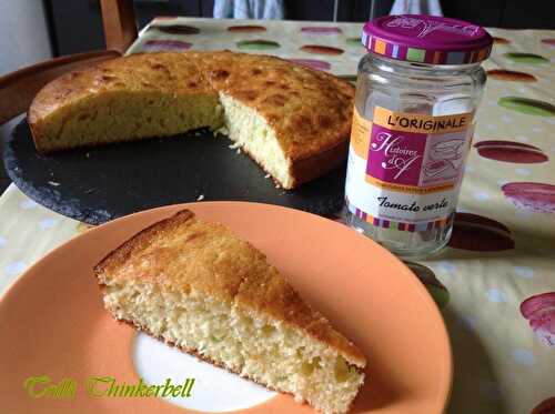 MOELLEUX A LA CONFITURE DE TOMATE VERT ET NOIX DE COCO