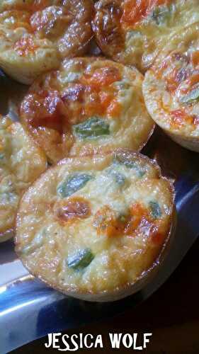 PETITS FLANS AU CHORIZO ET POIVRON VERT