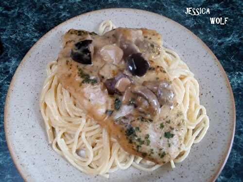 POULET AU MADERE ET CHAMPIGNONS