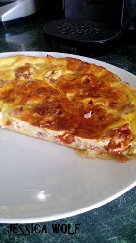 QUICHE LARDONS-TOMATES CERISES-MOZZARELLA