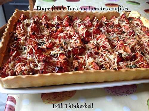 TARTE AU TOMATES CONFITES