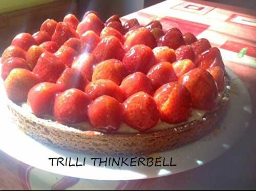 TARTE AUX FRAISES CREME CHIBOUSTE VANILLE