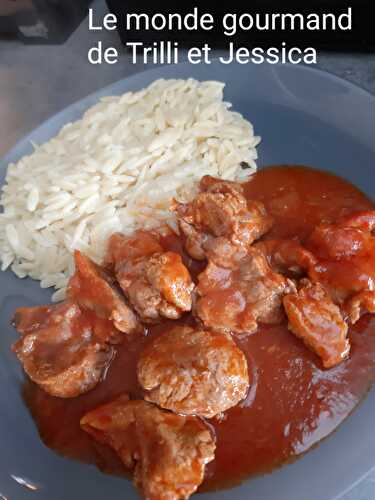 BLANQUETTE DE VEAU À LA TOMATE