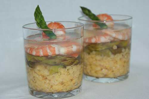 Aspic de crevettes au vinaigre blanc