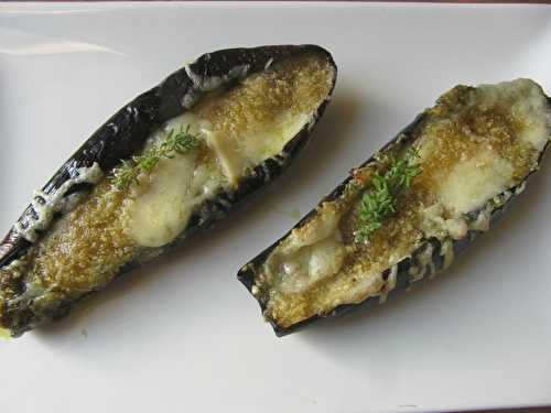 Aubergine au pesto et au Beaufort