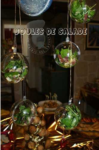 Boules de salade suspendues
