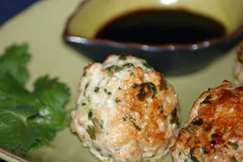 Boulettes de poulet à la coriandre et à la mimolette