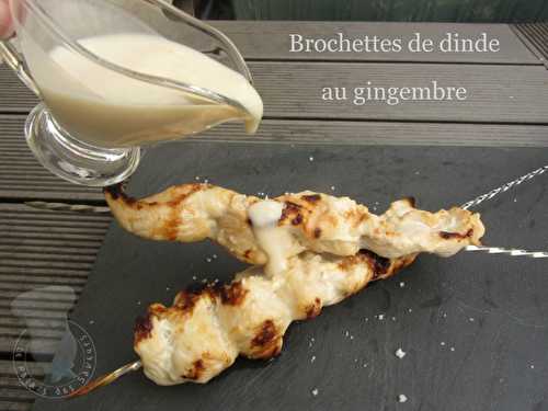 Brochettes de dinde au gingembre