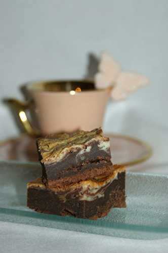 Brownie marbré